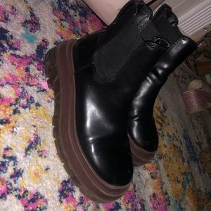 Black ankle boots